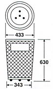 グランドコーナー430丸32の形状寸法