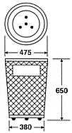 グランドコーナー470丸32の形状寸法