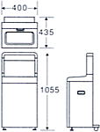 傘入れ袋スタンド（ダストボックス兼用） NS-25STの形状寸法