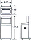 傘入れ袋スタンド（ダストボックス兼用） NS-25の形状寸法