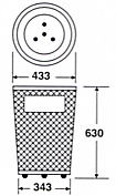 グランドコーナー430丸ステン14の形状寸法