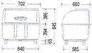ジャンボペール FR300の形状寸法