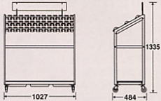 キーレス傘立トレス（組立式） 36本立の形状寸法
