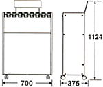StoreStyle 傘立Case16 ダイヤル（ダイヤルロック式）の形状寸法