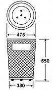 グランドコーナー470丸ステン14の形状寸法