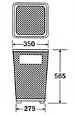 グランドコーナー350角Rステン14の形状寸法